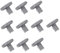 NUOBESTY 10 piezas Ruedas de para Lavavajillas de Accesorios para Cesta Inferior Instalación y Compatible con Diversos de Lavavajillas