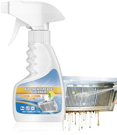 WJnflQN Küchen Entfetter Spray, Ofen & Herdreiniger, 120ml Effektiver Allzweck Entfetter Spray Für Mikrowelle Dunstabzugshaube Abzugshaube Fettige Schränke
