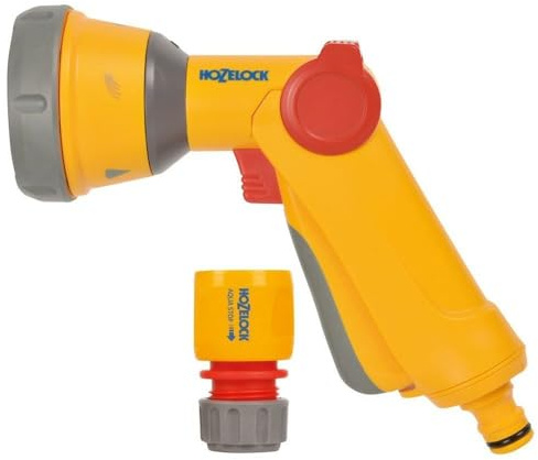 Hozelock Soft Touch Multispray Gun & Aquastop Connector