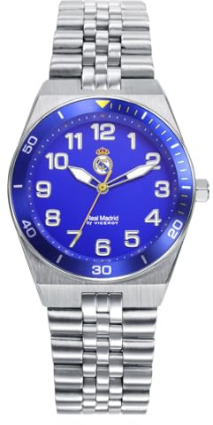 Viceroy Real Madrid Damenuhr Analog 37 mm – 41154-35 | 37 mm · Quarzwerk · blaues Zifferblatt · offizielle lizenz · wasserdicht 10 atm