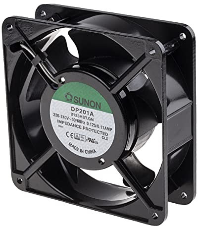 DP201A-2123HST.GN | SUNON FAN, AXIAL, 120 X 38MM, 230VAC, SLEEVE BEARING, HIGH SPEED, 2550/2900 RPM, TERMINALS
