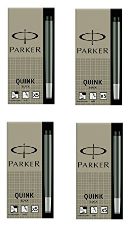 PARKER Großraum-Tintenpatronen QUINK, schwarz