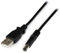StarTech.com Cable Adaptador 1m USB a Conector Coaxial Barrel Alimentación Corriente 5,5mm 5V DC - 1x USB A Macho - 1x Tipo N Macho