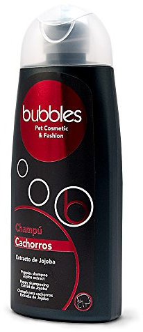 Bubble's Hundeshampoo mit Jojobaextrakt für Welpen und Hunde mit empfindlicher Haut (250 ml)