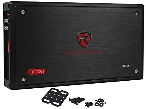 Rockville RXD-T2 Micro Car Audio Class D Amplifier 2400w 2 Chan 2x600W CEA Rated