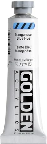 Golden Acrylic Manganese Blue Hue 59.14ml/2 fl.oz.