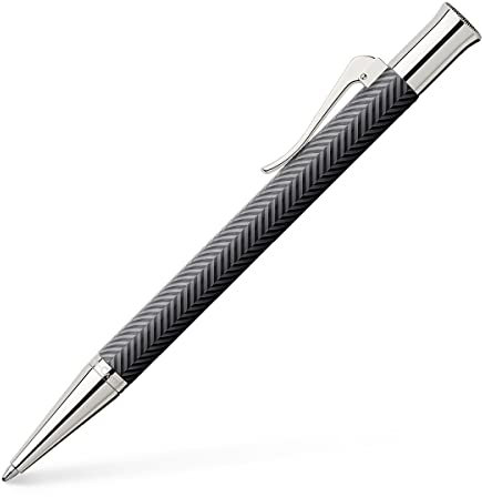 Graf von Faber-Castell 146730 Drehkugelschreiber Guilloche Cisele, anthrazit, 1 Stück
