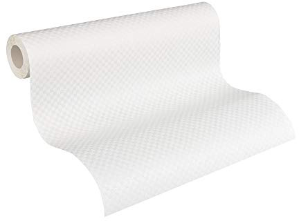 A.S. Création Paintable Non-Woven Wallpaper 10.05 x 0.53 m weiß Made in Germany 934651 9346 – 51