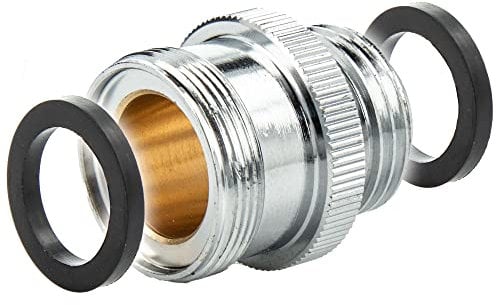 Tecuro Mischdüse Adapter für M24 x 1 AG mit 1/2 Zoll Außengewinde für Schlauchanschluss, verchromtes Messing, langlebig