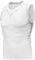 AMZSPORT Herren Kompressions-Tanktop Ärmellos Funktionsshirts Baselayer Unterhemd Weiß M