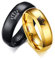 OIDEA Paar Ring Damen Gold: Damen Partnerring aus Edelstahl mit Gravur His Queen Her King Krone Eheringe Trauringe Geschenk für Frauen Größe 60