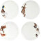 Portmeirion Home & Gifts Wrendale Coupe Plate 26,7 cm - Set di 4 pezzi assortiti