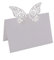 Tischkarten,Platzkarten Schmetterling 50er Pack Leere Namenskärtchen 3D Blanko Kartenhalter Hochzeitskarten für Bankett Hochzeit Party Feste 9 * 12CM Weiße