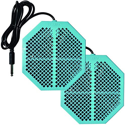 Cell Spa 2 Stück CS-900 doppelt leistungsfähige Ionen-Detox-Fußbad-Arrays mit flacher Doppelspule Edelstahl Aqua Ionic Cleanse Array kompatibel mit den meisten 0,64 cm Stecker-Typ-Detox-Maschinen