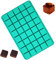 FineGood moules à chocolat en silicone 40 cavités carrées et brownie pour desserts maison, gélatineux, bombes grasses