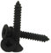 3.5mm x 13mm / No.6 x 1/2 Pozi Flat Head Countersunk Self Tappers Tapping Screws Zinc Plated Black DIN 7981-10 Pack