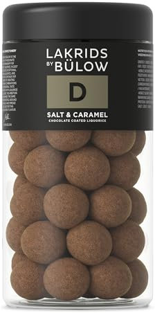 LAKRIDS BY BÜLOW - D - Salt & Caramel - 295g - Dänische Gourmet Lakritz-Kugeln - Süßer Lakritzkern umhüllt von Karamell-Schokolade & Meersalz