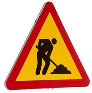 Panneau Métallique Homologué Type MOPU 70 cm Réfléchissant N1 Travaux TP-18