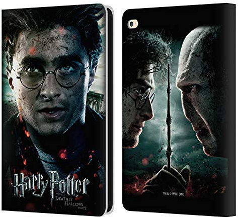 Head Case Designs Licenciado Oficialmente Harry Potter Potrait Reliquias mortales VIII Carcasa de Cuero Tipo Libro Compatible con Apple iPad Air 2 (2014)