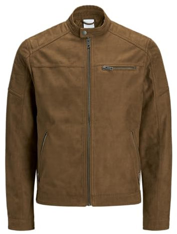 JACK & JONES Faux Suede Jacket Faux Suede Jacket Cognac l Cognac L