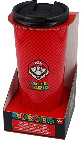Stor Thermosglas mit Deckel Mario 425Ml