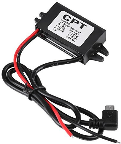 Convertitore di tensione per auto, Regolatore di tensione Trasformatore DC 12V a 5V 3A micro USB Regolatore impermeabile per smartphone per auto