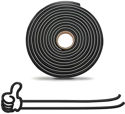 wattstar 1-teiliges Butyl-Dichtungsband, 15-Fuß-Scheinwerfer-Restaurierungskit, schwarzer Butyl-Dichtungsgummi für Scheinwerfer, Wohnmobile, Windschutzscheiben, Fenster und Türen…