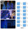 LEDGLE Lichterkette, 14 Stück 3M LED Lichterkette Außen Batterie mit 30LEDs, Wasserdichte Lichterkette Innen Lichterketten für DIY Weihnachten Urlaub Hochzeit Geburtstag Indoor Outdoor - Blau