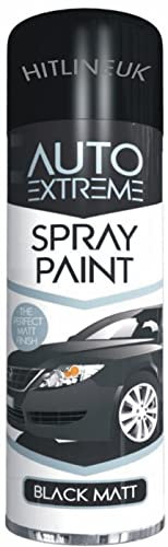 Black Spray Paint Matt Spray Aerosol Auto Spray Paints Cans Bike Van Car Black Matt Paint 250ml