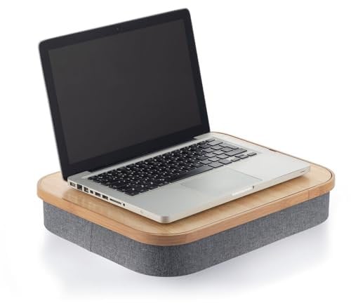 InnovaGoods® Escritorio portátil con Bandeja de Almacenamiento Large, Trabaja o Estudia de Forma cómoda y práctica, diseño Compacto y Ligero, Ideal para el hogar y la Oficina