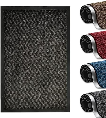 Abaseen Dirt Trapper Door Matts Indoor | Non Slip Rubber Backed Door Mats Outdoor | Heavy Duty Super Absorbent Doormats | Kitchen Mat | Floor Mat | Small, Medium, Large, Extra Large Washable Door Mat
