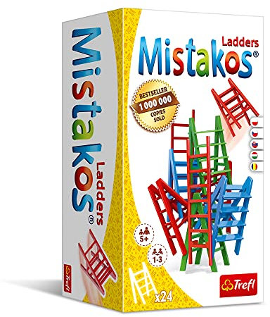 Trefl, Mistakos Leiter, für 1-3 Personen, Geschick Spiel für die ganze Familie, Verein Verein Mistakos Ladders, für Erwachsene und Kinder ab 5 Jahren