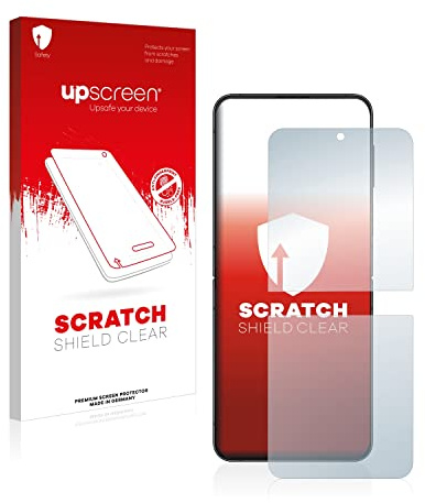 upscreen Schutzfolie für Samsung Galaxy Z Flip 4 | Transparenter Displayschutz Made in Germany Kristall-Klar Kratzschutz Anti-Fingerprint