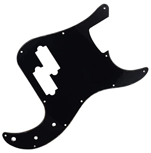 Single Layer Black 11 Hole Pickguard Scratch Plate Pick for 4 String American/Mexican Standard Accessories