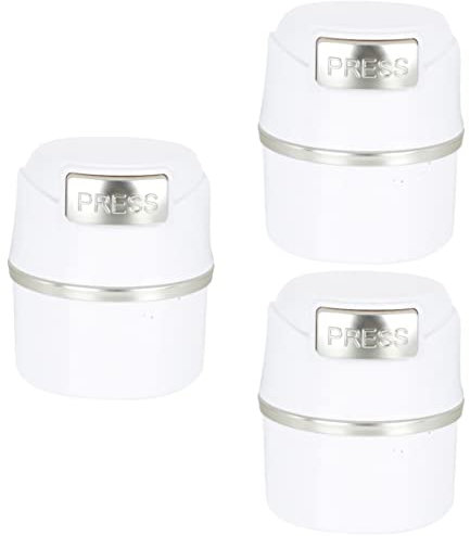 FRCOLOR 3pcs Airtight Eyelash Storage Container for Eyelash Extension Sealed Jar Makeup Case Cosmetic Storage Tank
