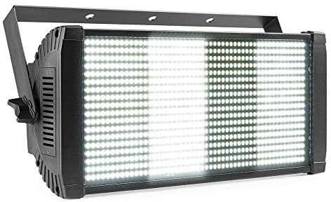 BeamZ Professional BS1000 Stroboscope LED - Blanc Froid, 963 LEDs, 4 Segments, IP65, Modes DMX, Autonome et Maître/Esclave, Programmes Automatiques, Affichage LED, Idéal pour Animer vos Soirées