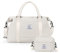 Reisetasche Damen Sporttasche Handgepäck Tasche,Weekend Bag mit Kulturbeutel&Nasstasche,Wasserdicht Schwimmtasche Travel Duffle Bag,Fitnesstasche Trainingstasche Frauen Tragetasche, Beige