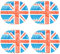 Talking Tables Union Jack Plates | Disposable British Royal Paper Serviettes King Charles Coronation Party Supplies | Red White Blue Table Decorations, Great Britain GB, 24 Pack