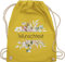 Turnbeutel Rucksack - Aufdruck selbst gestalten - Wunschtext I Geschenk personalisiert I Geschenk Weihnachten - Unisize - Gelb - selber bedrucken eigener beschriftung juterucksack kindergarten name