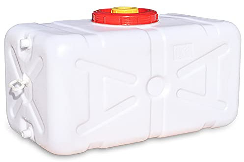 Jericane eau Bidon D'eau Avec Robinet Alimentaire 15L/25L/30L/45L/75L/110L/155L Camping Réservoir De Stockage De Voiture Réservoir D'eau Étanche Et Robuste Pour Voiture Maison Véhicule Campi(Size:75L)