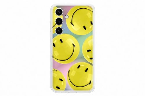 Samsung Flipsuit Case EF-MS926 für das Galaxy S24+, Smartphone-Cover, Handy-Hülle, Schutz Case, Einlegekarte Smiley, Yellow