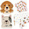 Hegbolke 61 Pezzi Decorazioni Per Feste Di Cani - Inclusi Piatti, Tovaglioli, Tovaglia Per Bambini A Tema Cucciolo Di Cane, Servire 20