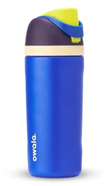 Owala Kids FreeSip Insulated Stainless Steel Water Bottle with Straw, BPA-Free Sports Water Bottle, Great for Travel, 16 oz, Celestial Sphere