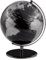 Globus mit 25 cm Durchmesser – PLANET – schwarzer Metallfuß – bewegliche Achse – schwarz, silberfarben – TROIKA Original