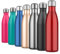 Plinrax Stainless Steel Bottle 500ML, Vacuum Insulated Water Bottle, Double Wall Drinks Bottle Keep 24 Hours Cold & 18 Hours Hot for Outdoor Sports, Fitness, Hiking, Camping, School, Office (Red)