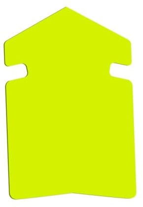 Werbekarte Pfeil Fluo Rot Groß Packung 25 Stück - Auffällige dicke Papierkarten, um Richtungen anzuzeigen, Aktionen zu bewerben und Angebote in Geschäften zu kennzeichnen