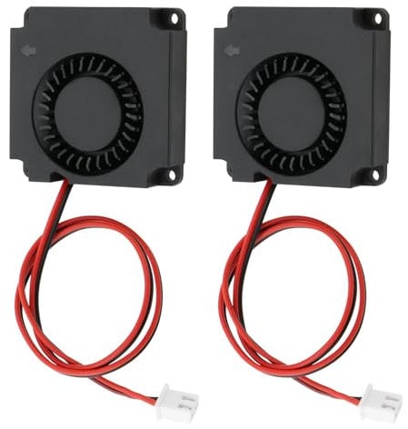 Be In Your Mind Lot de 2 ventilateurs de refroidissement 5 V 4010 CC à micro-roulement hydraulique sans balais 40 x 40 x 10 mm avec fil terminal pour ordinateur portable, carte mère et imprimante 3D
