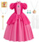 NuGeriAZ Peach Kostüm Kinder Peach Kostüm Mädchen Peach Kleid Mädchen Peach Kostüm Prinzessin Peach Kostüm Kinder
