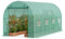 VEVOR Serra a Tunnel Walk-in 4,4 x 1,9 x 1,9 m, Serra con Pellicola Tunnel per Piante, Serra con Telaio in Acciaio zincato, Copertura in PE Verde, Porta avvolgibile con Cerniera 8 finestre Esterne