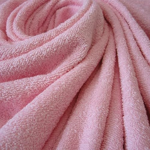 Werthers Stoffe Stoff Meterware Frotté Frottee rosa reine Baumwolle weich 0,5